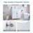 30'' White Bathroom Vanity With With Ceramic Top With Door Back Storage