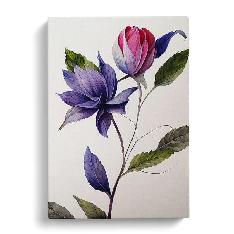 The Unique Flower - Wrapped Canvas, 76cm H x 35cm W x 3cm D
