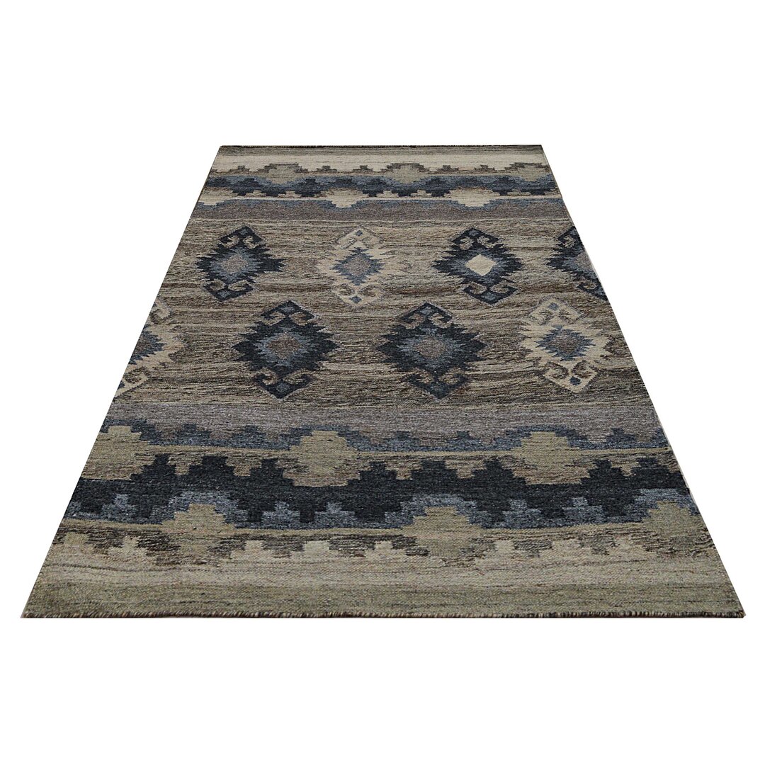 Handgewebter Teppich Kilim in Naturfarbe