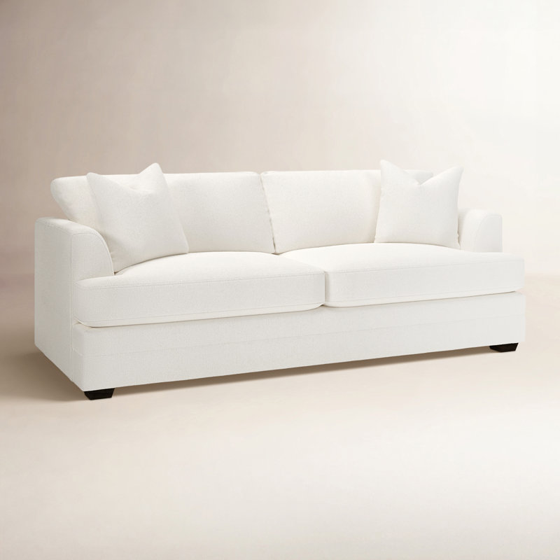 Edan Upholstered Sofa, Apollo Alpaca Boucle