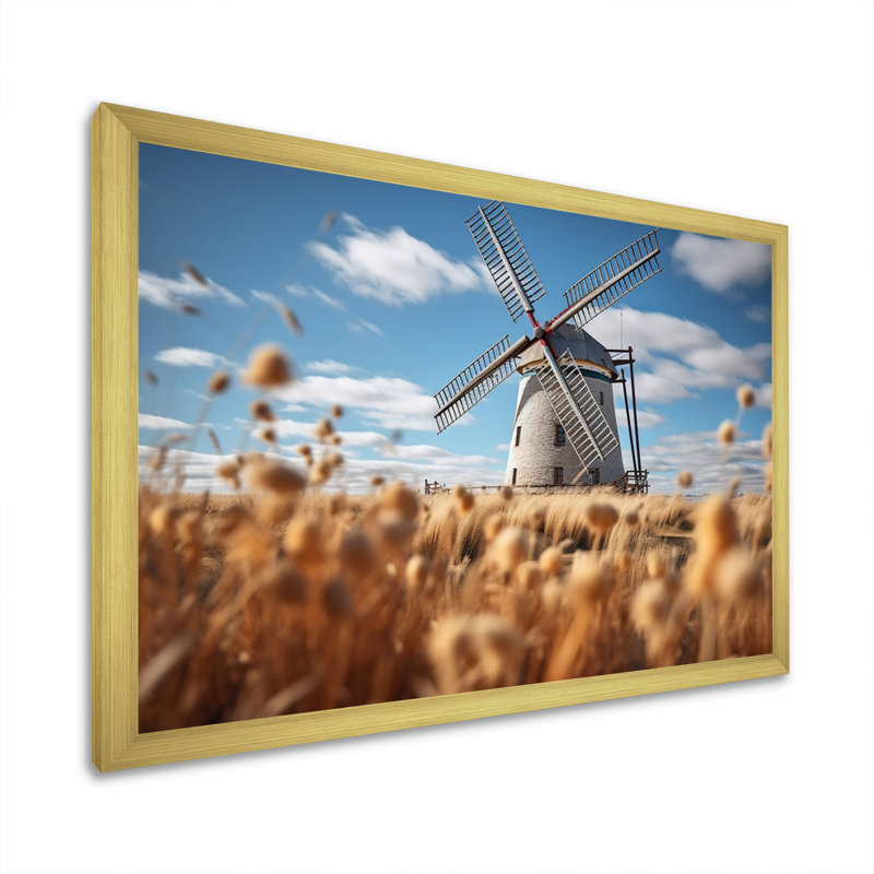 Orange Orange Mills In Holland Harvest II, reproduction d'art sur toile, H 34 po x l 44 po x P 1,5 po