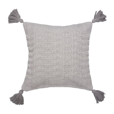 Cotton Blend Throw Pillow