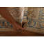 Tapis unique en laine brun / bleu 3 pi 2 po x 5 pi 2 po New Age