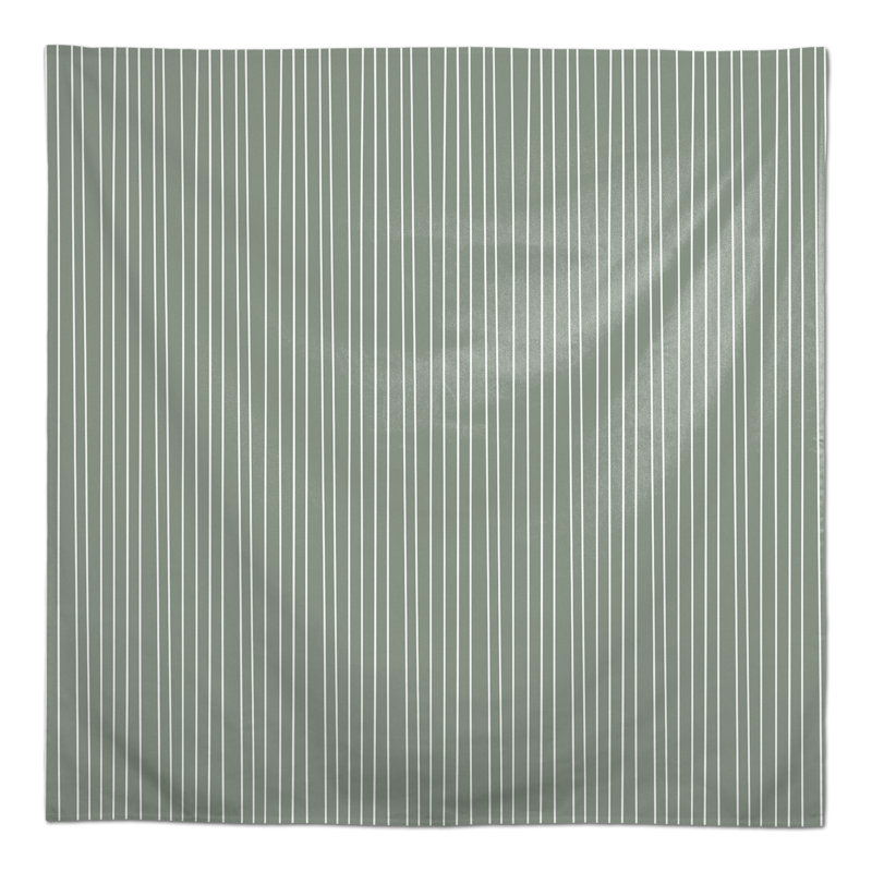 Hariesh Striped Square Tablecloth, Green