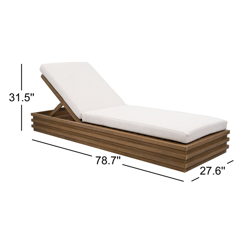 Barbados Eucalyptus Chaise Lounge