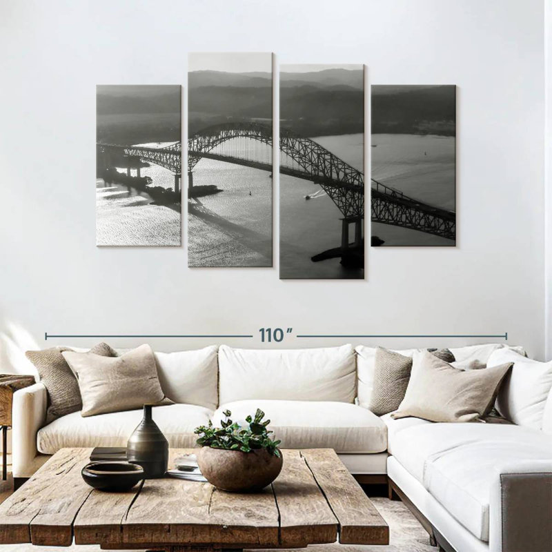 Pont des Amériques, H 54 po x l 84 po