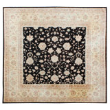 Agra One-of-a-Kind 14'3" x 15'1" New Age Area Rug in Espresso/Brown/Gold/Ivory