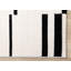 Torrica Modern Cream Black Lines Area Rug-12333999