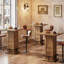 Petite table de salle à manger carrée de 39,4 po de hauteur, table de bar de cuisine avec repose-pieds, table de hauteur de bar pour la salle à manger, la cuisine et le restaurant