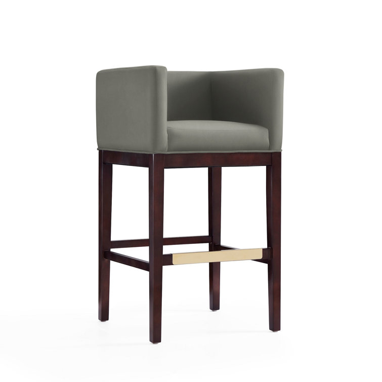 Beeley Upholstered Counter Stool with Solid Wood Frame