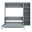 Lit escamotable multifonctionnel avec bureau et bibliothèque - idéal pour les petits espaces-1170307517-1170307516