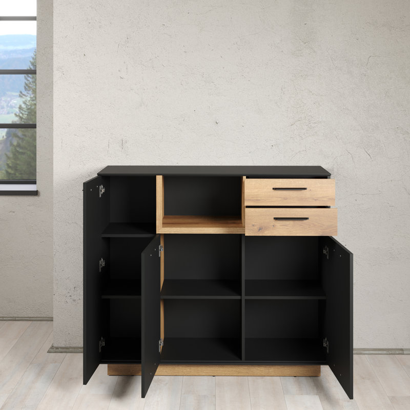 Aleckzander 128cm Wide 2 Drawer Sideboard