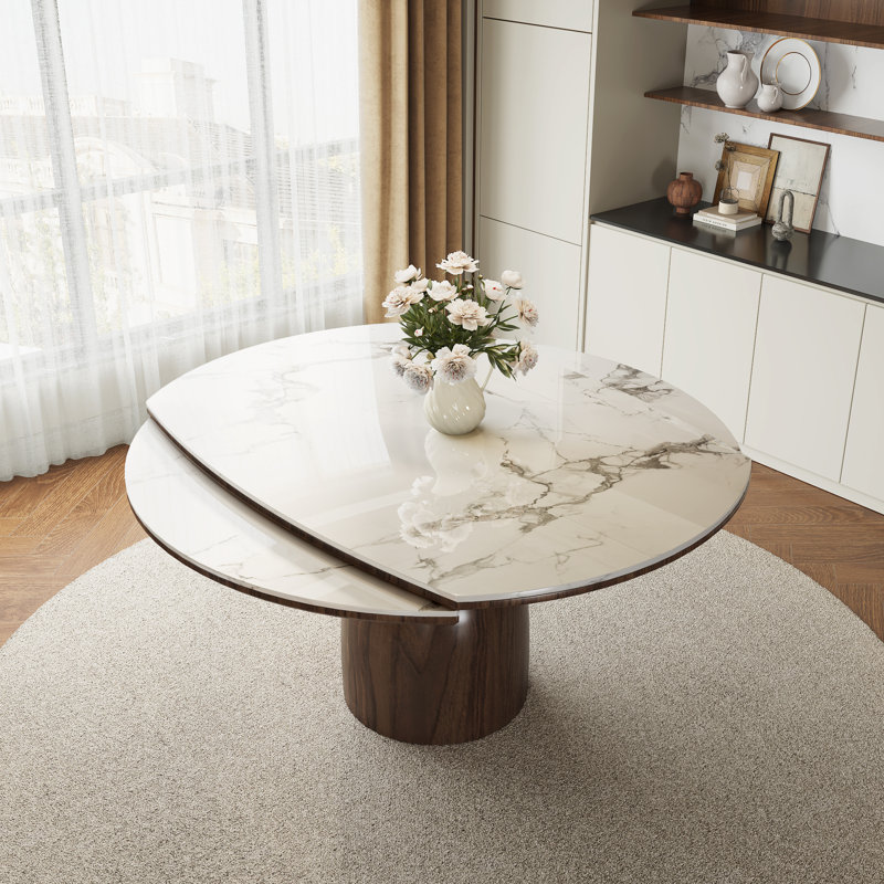 Table de salle à manger Corsa, H 29,5 po x L 53,1 po x l 53,1 po, Gris