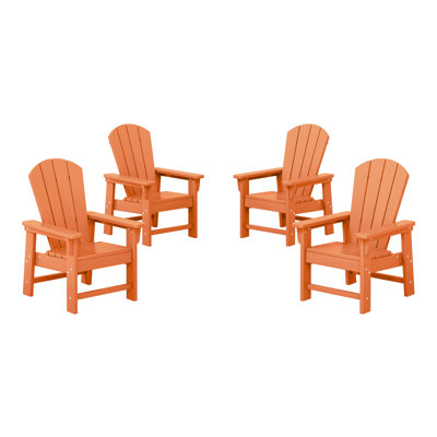 Vinnie Kids Outdoor Poly Adirondack Chair ( Set Of 4)