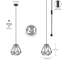 Luminaire suspendu géométrique simple à 1 lumière