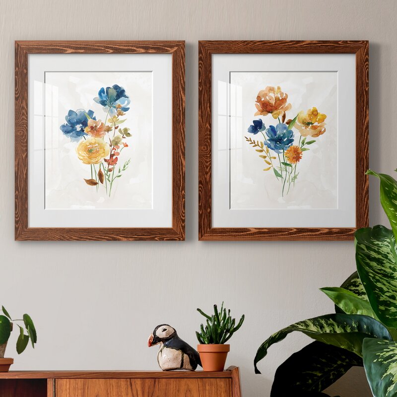 Winston Porter Summer Sprig I Framed 2 Pieces Print | Wayfair