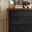 Coffre d'appoint en bois massif exquis simple.-107263798