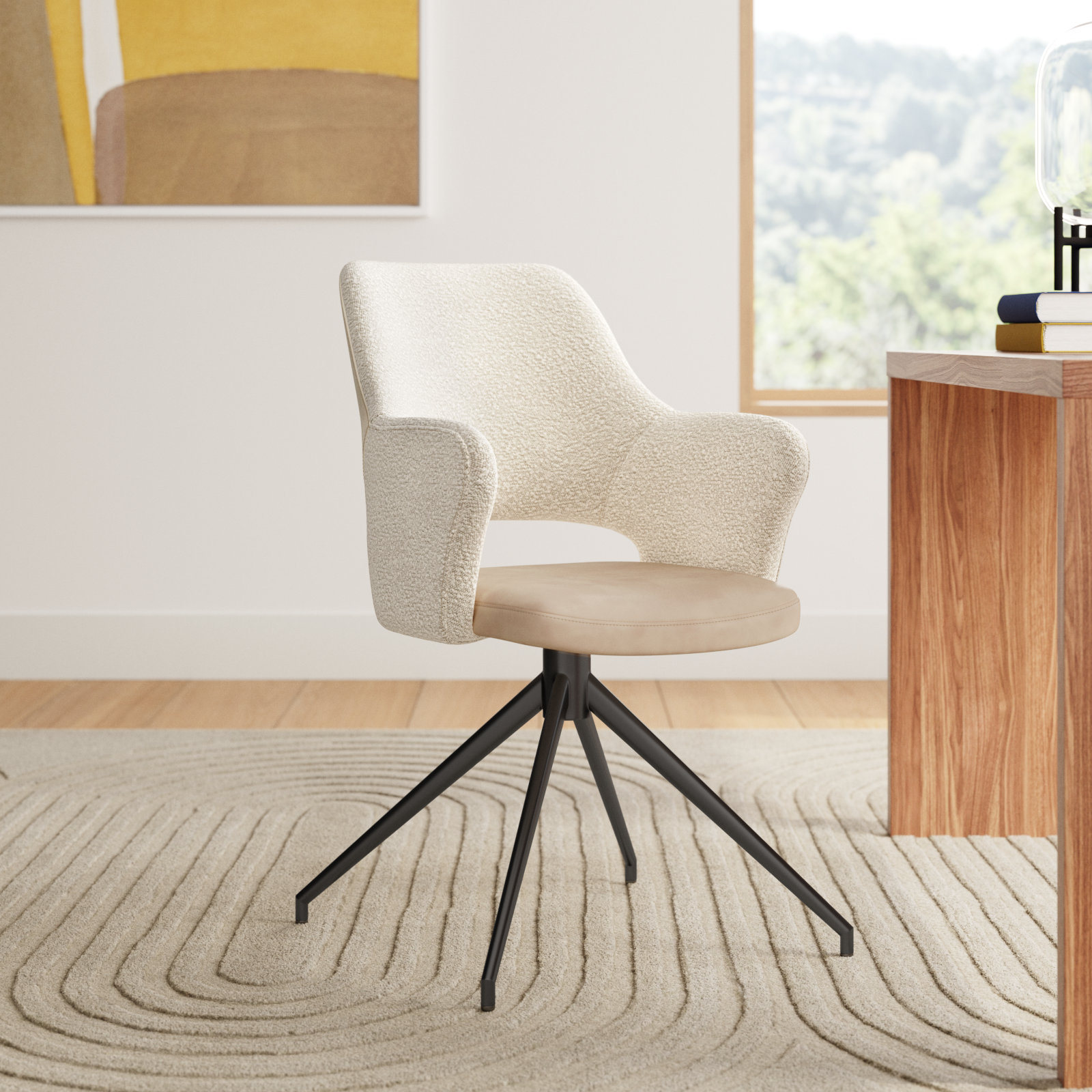 Shelter Office Chair, Ivory