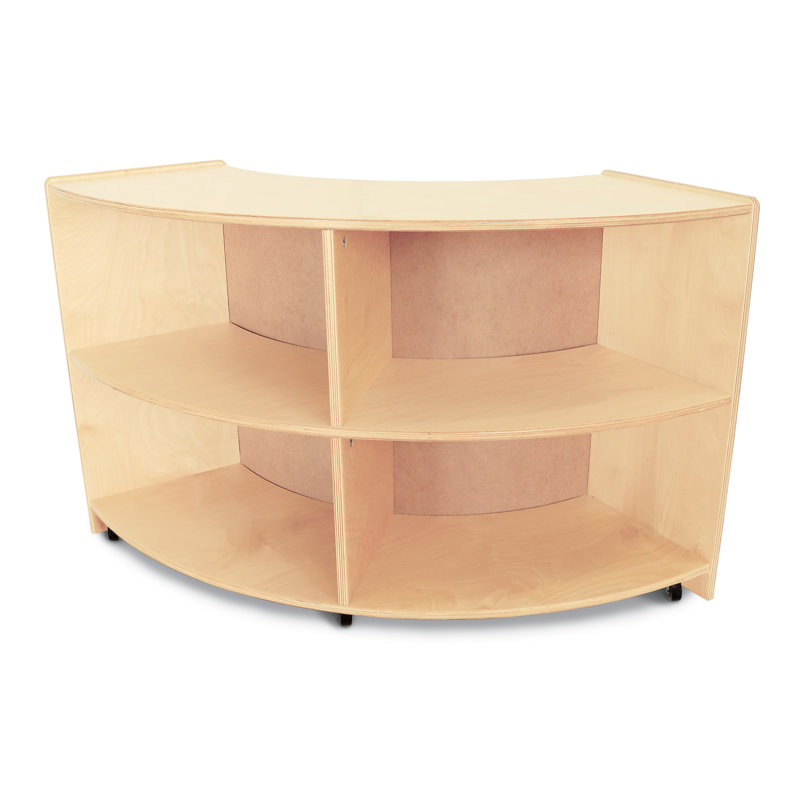 4 Compartment Manufactured Wood Shelving Unit
