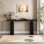 Élégante et luxueuse console en placage d'acacia, convient au vestibule, au couloir, au salon, au vestibule, au couloir