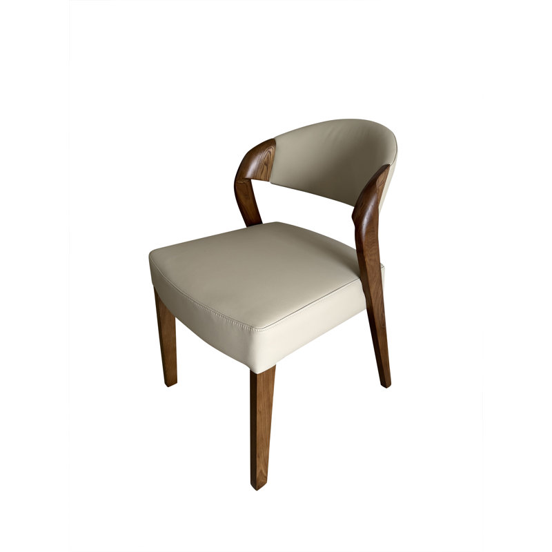Chaise d'appoint rembourrée Aiko crème