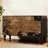 Modern Black Solid Wood Accent Cabinet