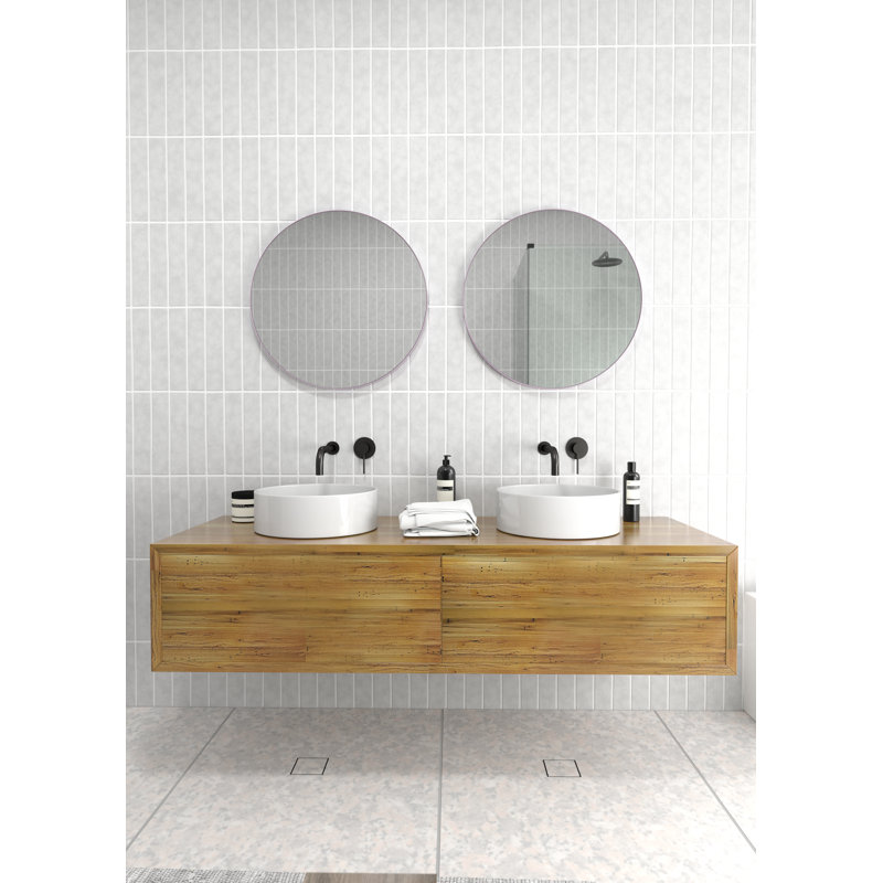 Leia 20 in. Round Mirror, Pink