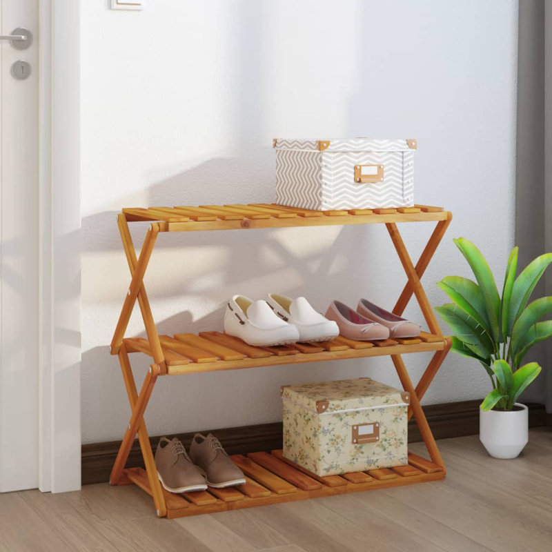 Groveton 63cm H Solid Wood Etagere Bookcase, 63cm H x 70cm W x 31cm D