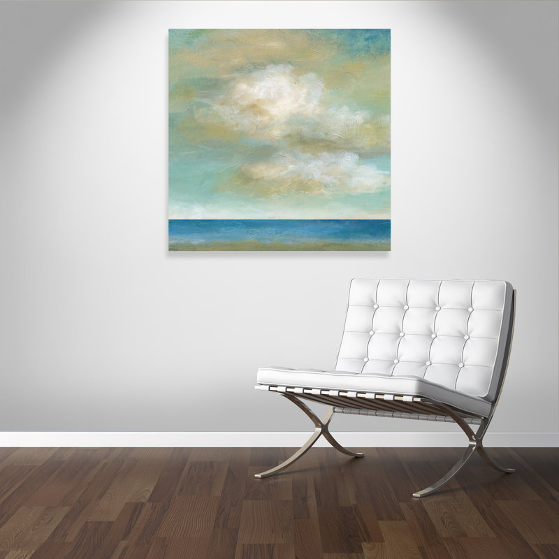 Cloudscape II - Peinture, Toile tendue, H 45 po x l 45 po x P 1,375 po