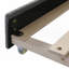 Lit de jour simple rembourré avec accoudoirs de rangement Lit gigogne, audio Bluetooth intégré, gris, aucun sommier nécessaire-1243924732-1243924733
