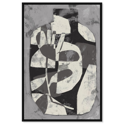 Minimalist Vase Canvas Abstract Print by Oliver Gal, Black Frame, 10 x 15