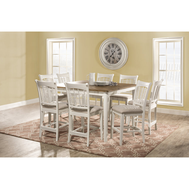 Hartling - Person Extendable Solid Wood Solid Wood Top Four Leg Dining Set