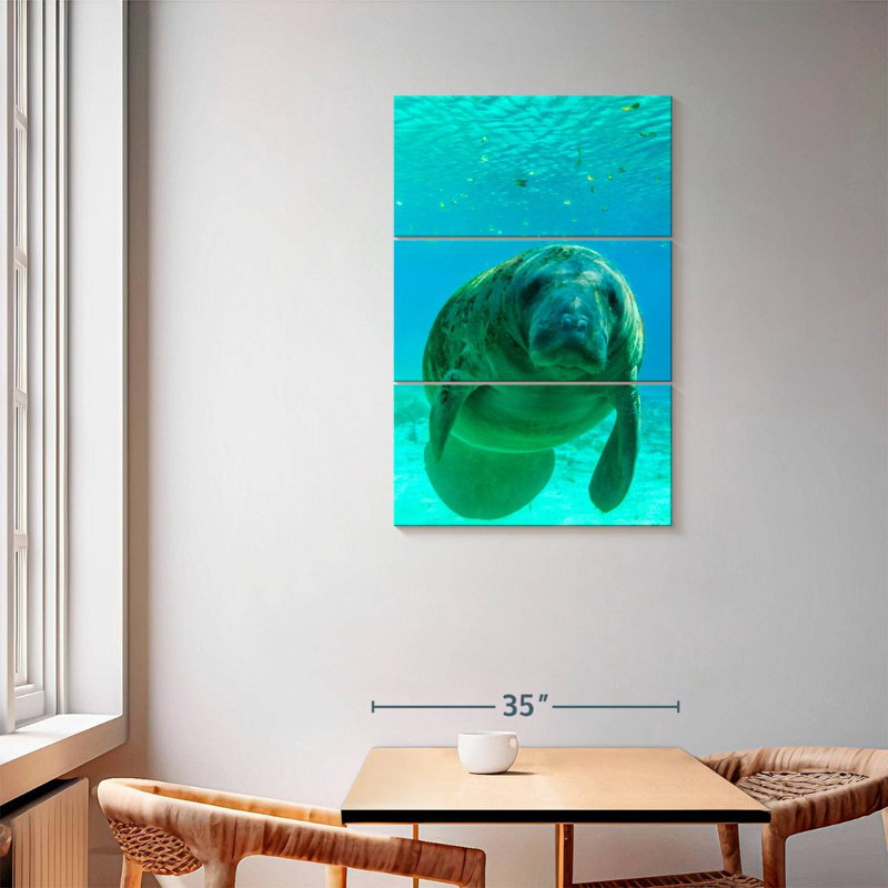 Brampt Swimming Manatee, 57" H x 36" W