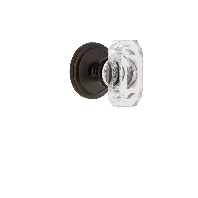 Bouton de porte Grandette Circulaire Rosette, 2 3/8", Bronze intemporel