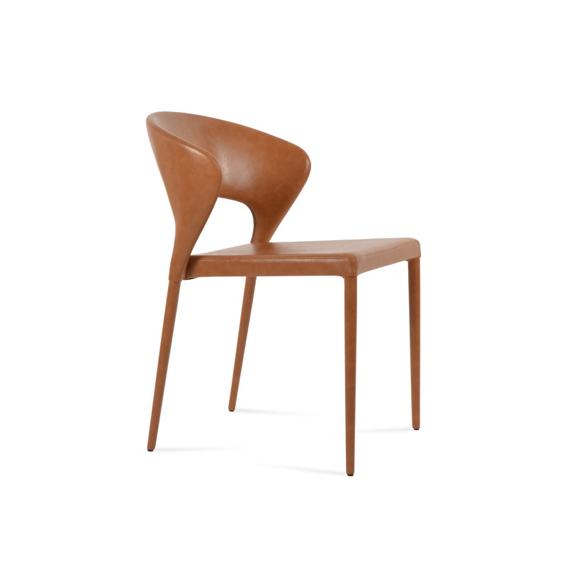 Prada Stackable Side Chair, Caramel
