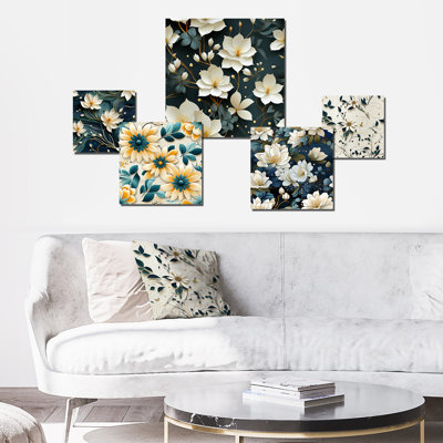 Chatteris - Floral Wall Art Set Of 5