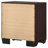 Copper Dark Cocoa 2-Drawer Rectangular Nightstand-2030910963