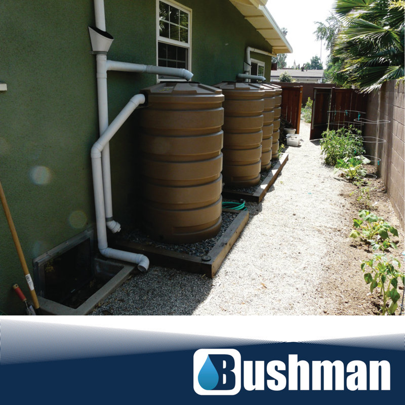 Réservoir d'eau de pluie Bushman 205 gallons - Moka
