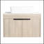 Ensemble de meuble-lavabo mural 30 po avec lavabo en céramique Modern Design