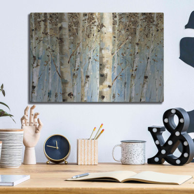 Art mural en métal «White Forest» par Lisa Audit