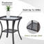 Table d'appoint en rotin avec plateau en verre Schutt-2078778916