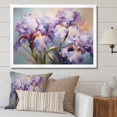 Rose, mauve, iris, impression romantique VI