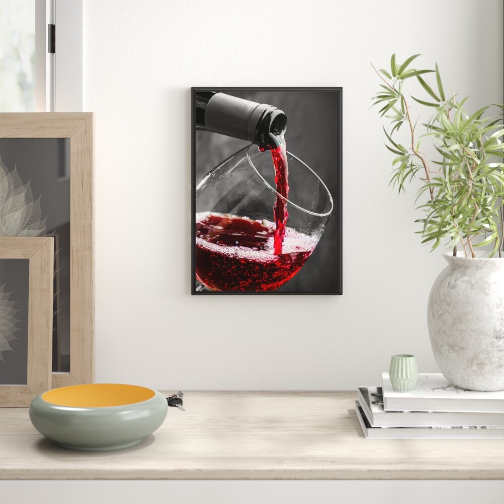 Gerahmtes Wandbild köstlicher Rotwein