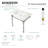 Kingston Brass Monarch 37-Inch Ceramic Console Sink with Stainless Steel Legs (1-Hole)-61166584