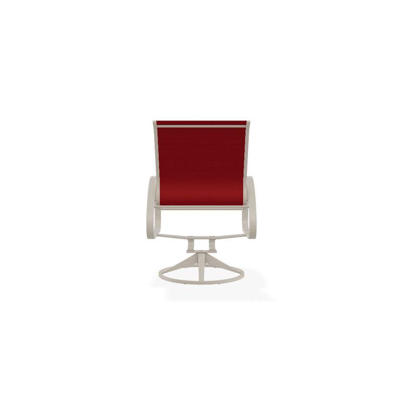 Aruba 1 Outdoor Dining Armchair, Textured Desert, Red 1D Sunbrella®
