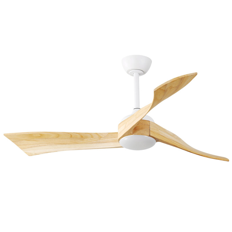 51.96'' Ceiling Fan with Light Kit, White