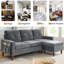 Canapé modulaire réversible avec repose-pieds en chenille de 80 po Piergaetano-1785521180