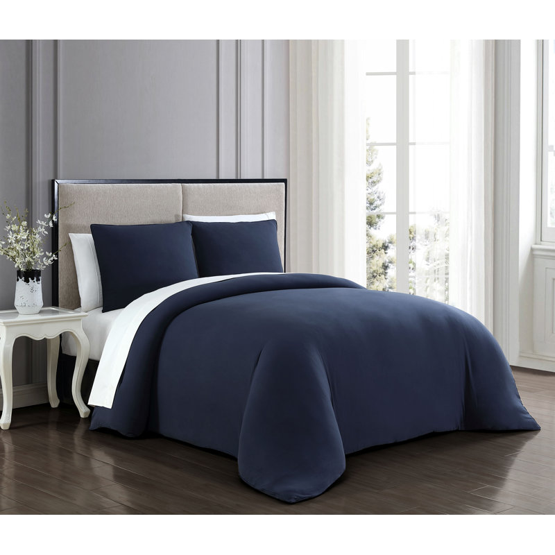 Comforter, Navy, King Comforter + 2 King Shams