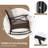 Winston Porter 3 Pcs Patio Rocker Set With 2-tier Coffee Table & Soft Seat Back Cushions Outdoor