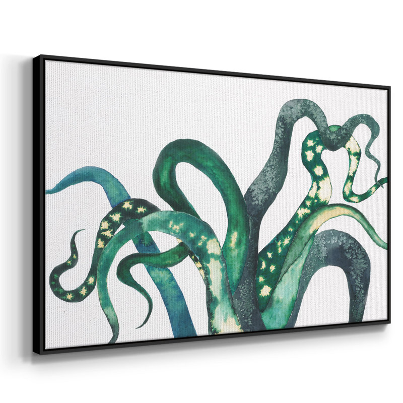 Octo Legs - Reproduction de photo sur toile, H 25 po x l 17 po x P 2 po, Cadre noir